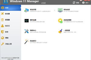 Windows 11 Manager v1.2.4 系统优化软件